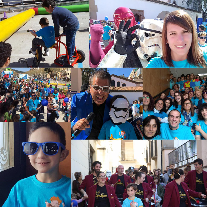 Imágenes de la celebración del Dia del Autismo